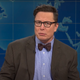 Elon Musk as financial analyst Lloyd Ostertag on Saturday Night Live’s Weekend Update.